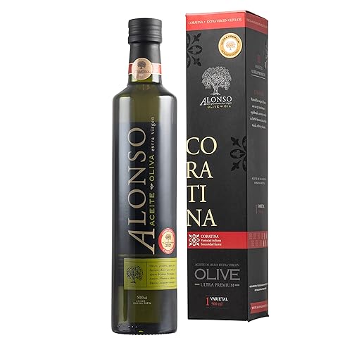 Alonso, Aceite de Oliva Virgen Extra Coratina, Chile, Cosecha 2024, Gold NYIOOC 2024, Alto contenido de polifenoles 505 mgkg, Alta hidroxitirosol,