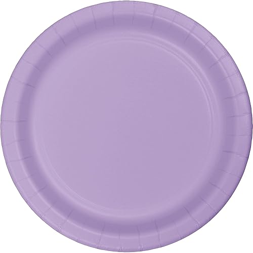 Creative Converting Luscious Lavender Purple Paper Plates, 24/Pack (47193B)