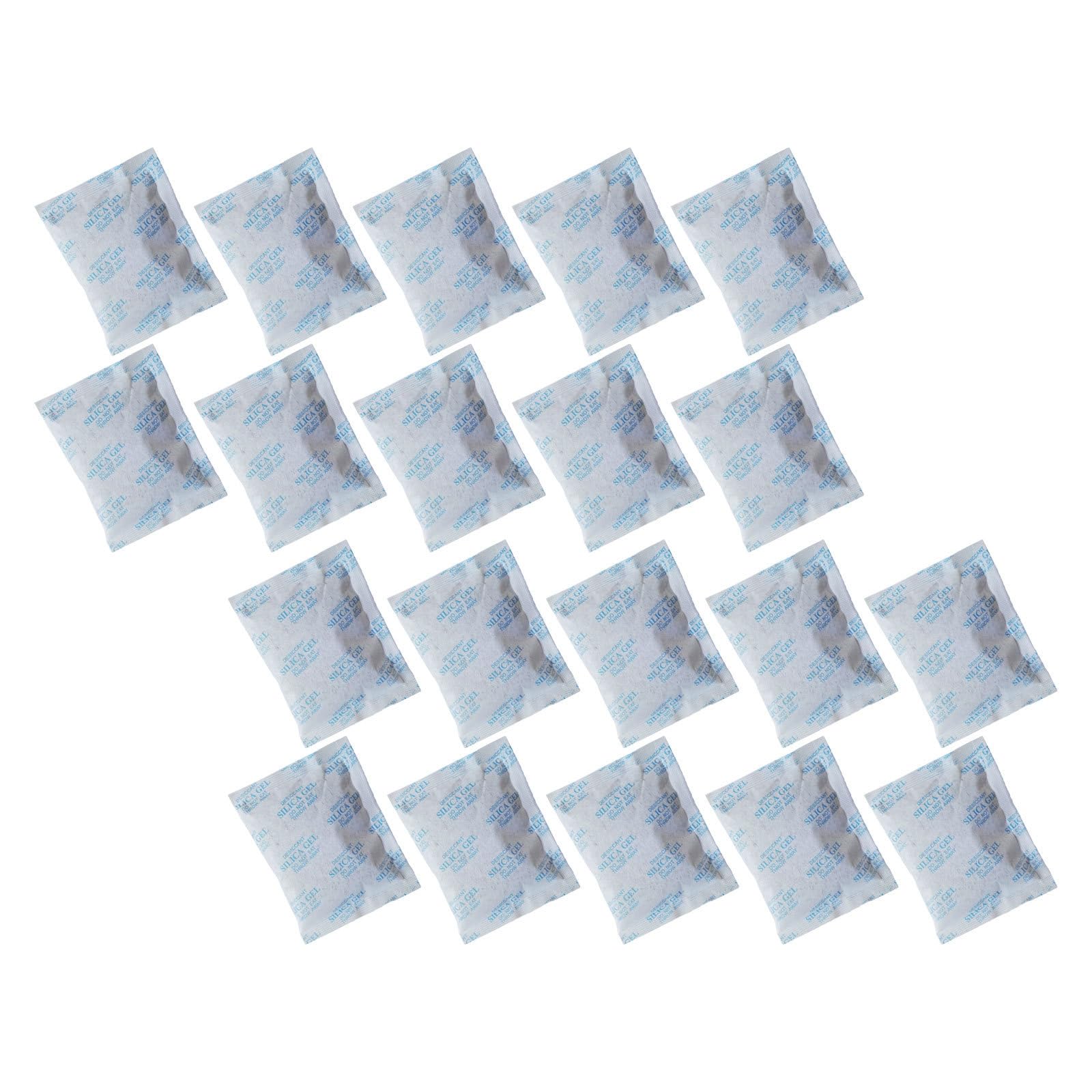 80 Unidades Sobres de Gel de Sílice de Secado 20g, No Tejido