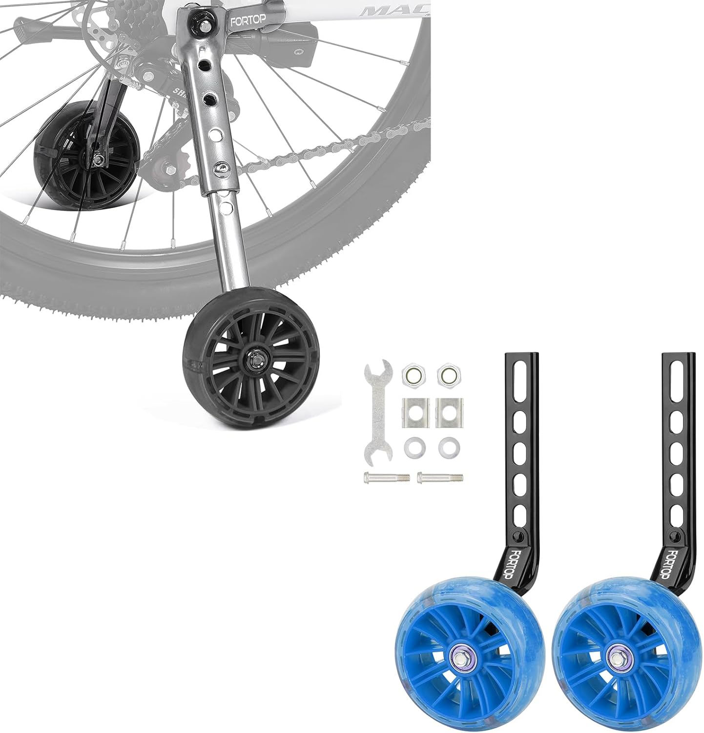Variable Bike Training Wheels and Single Speed Bike Training Wheels Discount Combination