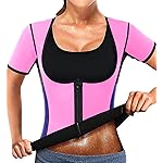 NonEcho Women Sauna Body Shaper Sweat Suit Sleeve Spa Cami Hot Neoprene Slimming Workout Vest Waist Trainer Top