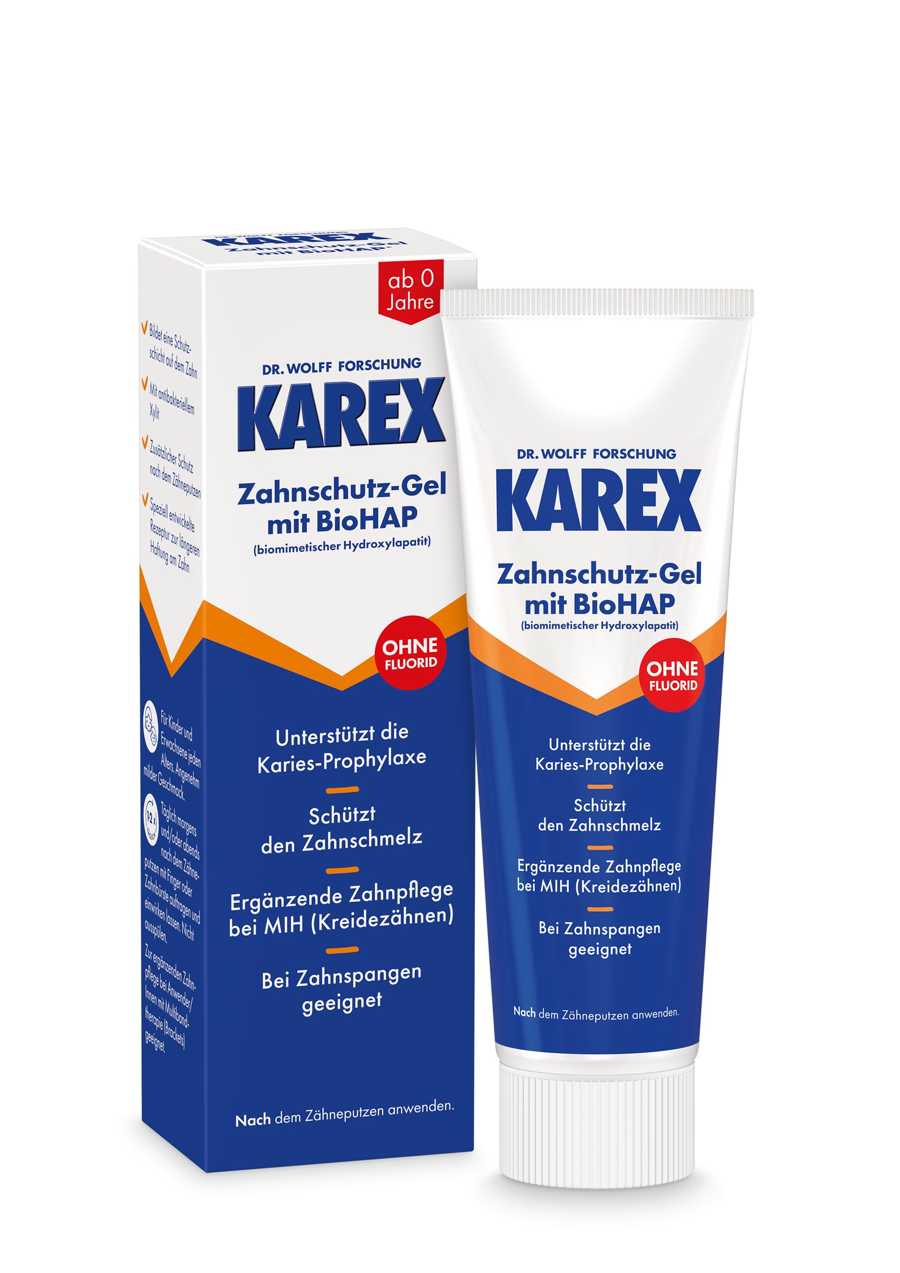 Karex Zahnschutz-Gel mit BioHAP unterstützt die Karies-Prophylaxe, 50 ml Gel