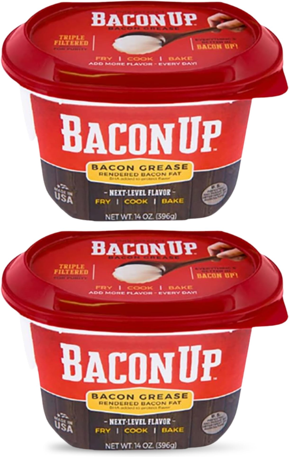 Bacon UpⓇ Bacon Grease for Outdoor Deep Frying, Fish Frying, and Cooking Chicken Wings