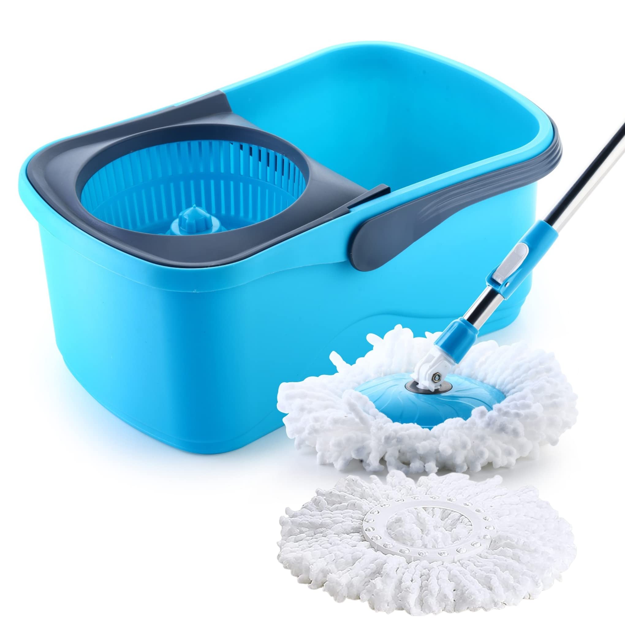 Proclean Elegant Bucket Spin Mop | Quick Spin Mop with 2 Microfiber Mop Refills | Telescopic Pipe 19-22 MM | Bowl: Plastic | Color Sea Green (B0BWQG86S9) Amazon Price History, Amazon Price Tracker