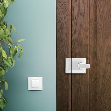 Narrow Deadlocking Night Latch 40mm, Complete with Rim Cylinder and 3 Keys, Elegant Satin Chrome Nightlatch, External Door Lock for Front Door (Satin Chrome, 40mm)