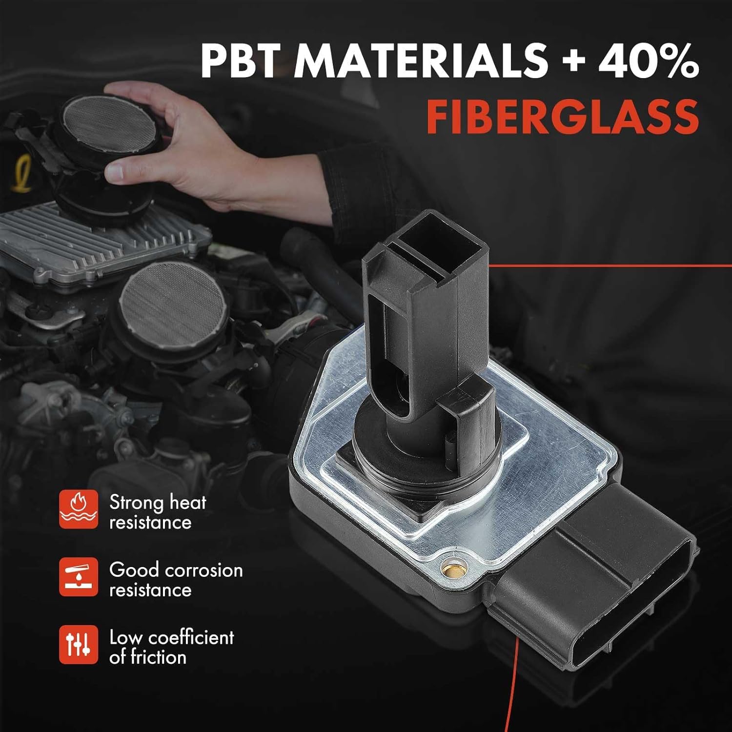 A-Premium Mass Air Flow Sensor Meter [4-Pins] Compatible with Ford Expedition 2003-2004 & Lincoln Navigator 2003-2004, 4.6L 5.4L, Replace for# 3L7Z12B579AA