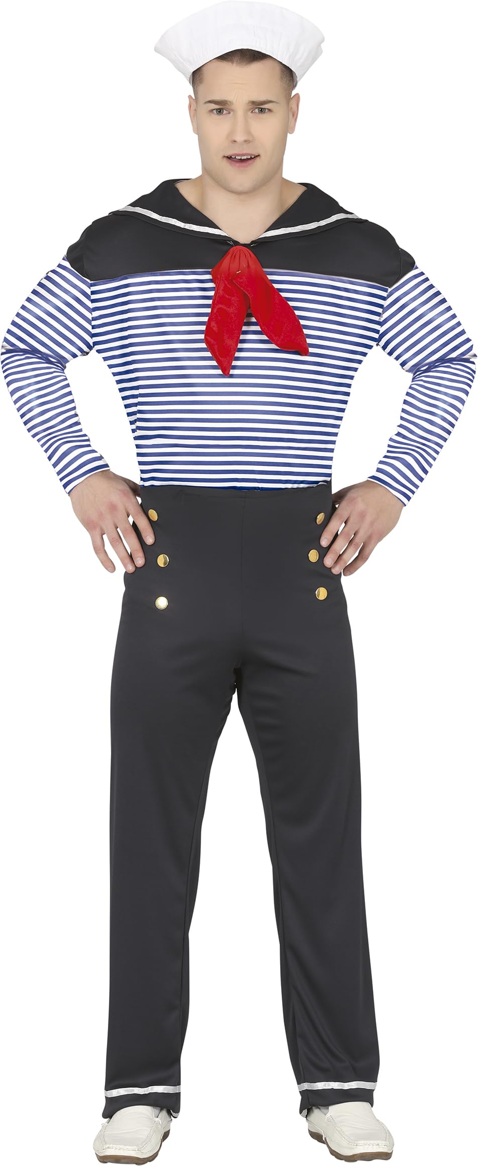 FIESTAS GUIRCA Sailor Uniform Fancy Dress Costume Adult Man Size Medium