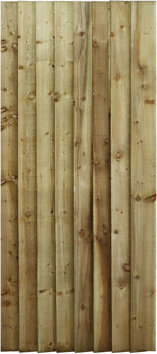 Tmber/Concrete 2-way Straght Garden Fence Panel 100x100mm Post