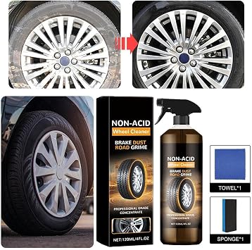 1set Wheel Blaze Cleaner, Wheelblaze Wheel Cleaner, Multi-Purpose Wheels Care Cleaners, Versatile and Powerful Rust Converter, Turn Filthy Wheels Into Instant Shine and Lasting Protection