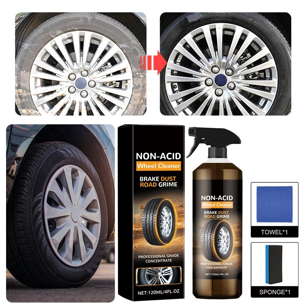 3set Wheel Blaze Cleaner, Wheelblaze Wheel Cleaner, Multi-Purpose Wheels Care Cleaners, Versatile and Powerful Rust Converter, Turn Filthy Wheels Into Instant Shine and Lasting Protection