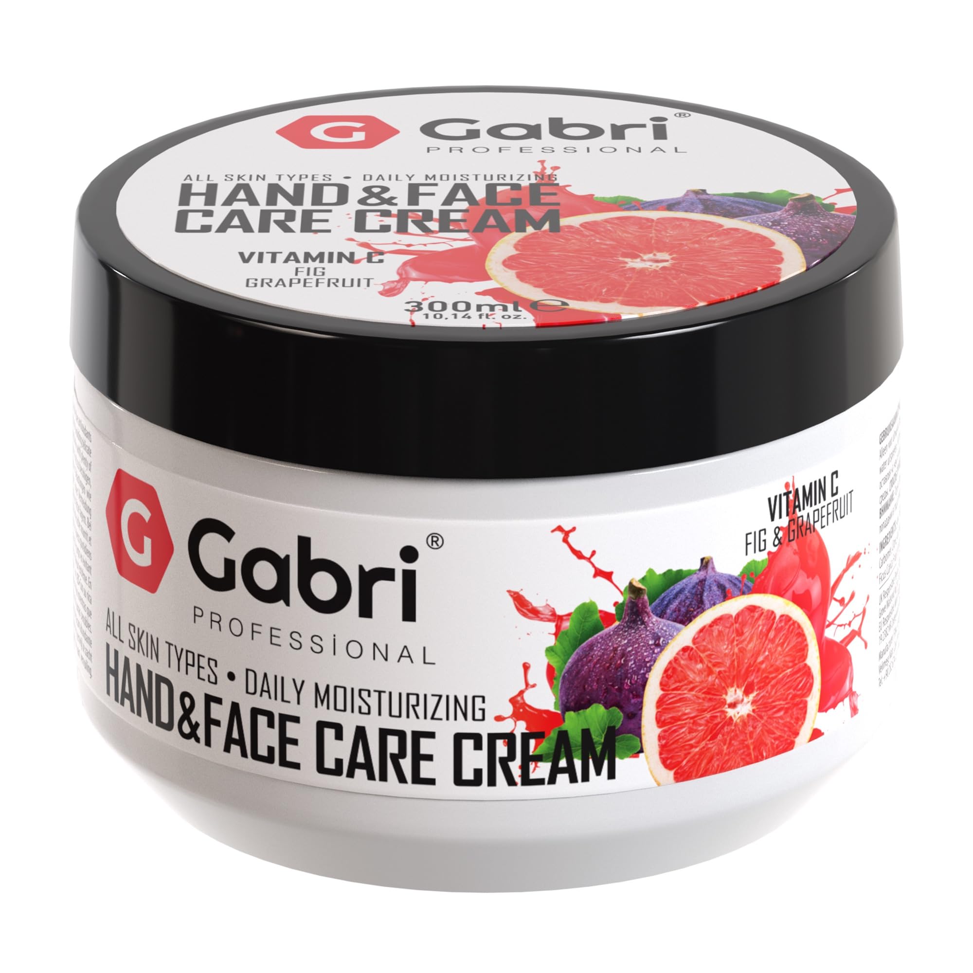 Gabri Hand & Face Care Cream 2in1 300ml,Instantly Boosts Moisture Levels, Creates a Protective Layer & Prevents Moisture Loss