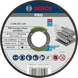 Bosch Standard for Inox Rapido Cutting Disc 115x1