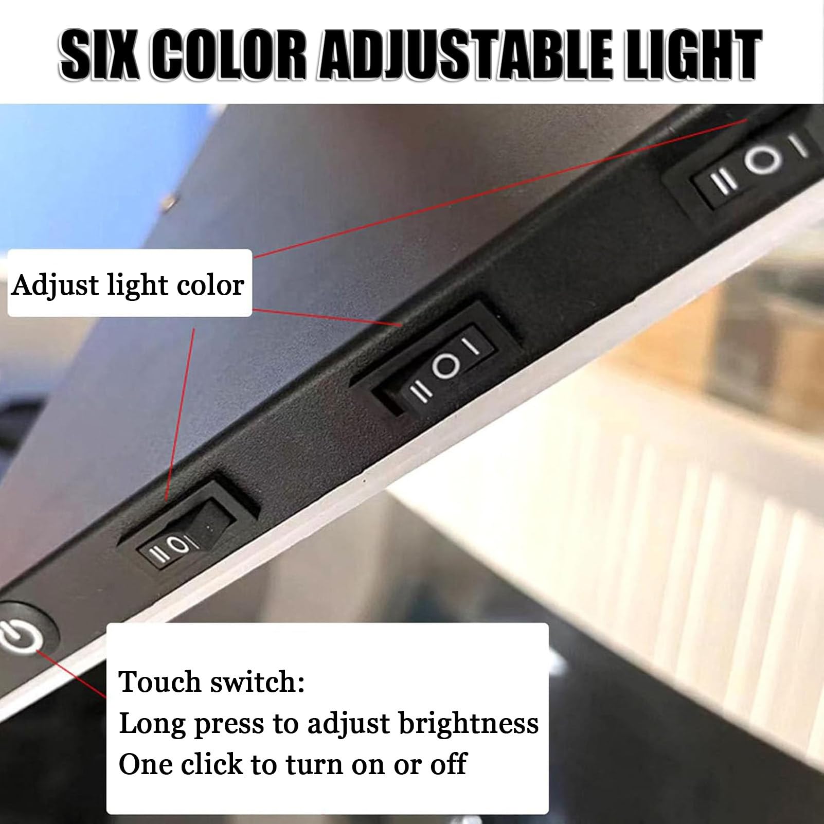 Luce Per Riparazione Ammaccature Auto PDR, Luce Per Linea Di Riflessione Ammaccature LED Regolabile A 6 Colori Per Auto Con Staffa, Rimozione Ammaccature Senza Verniciatura Per Carrozzerie E Fai Da Te