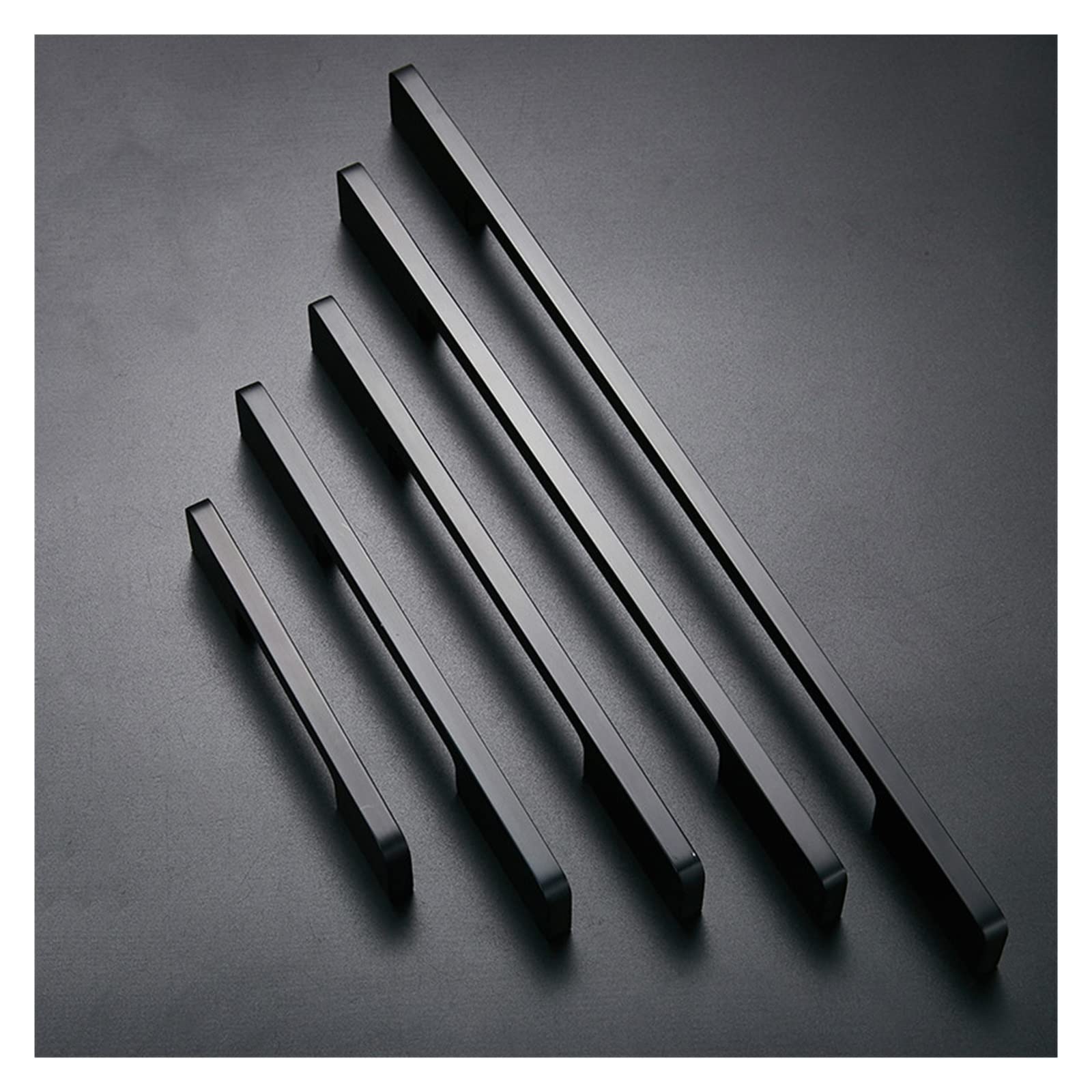 Poignée armoire alliage zinc noir JCAKES lot de 6 boutons de tiroir design moderne pour meuble