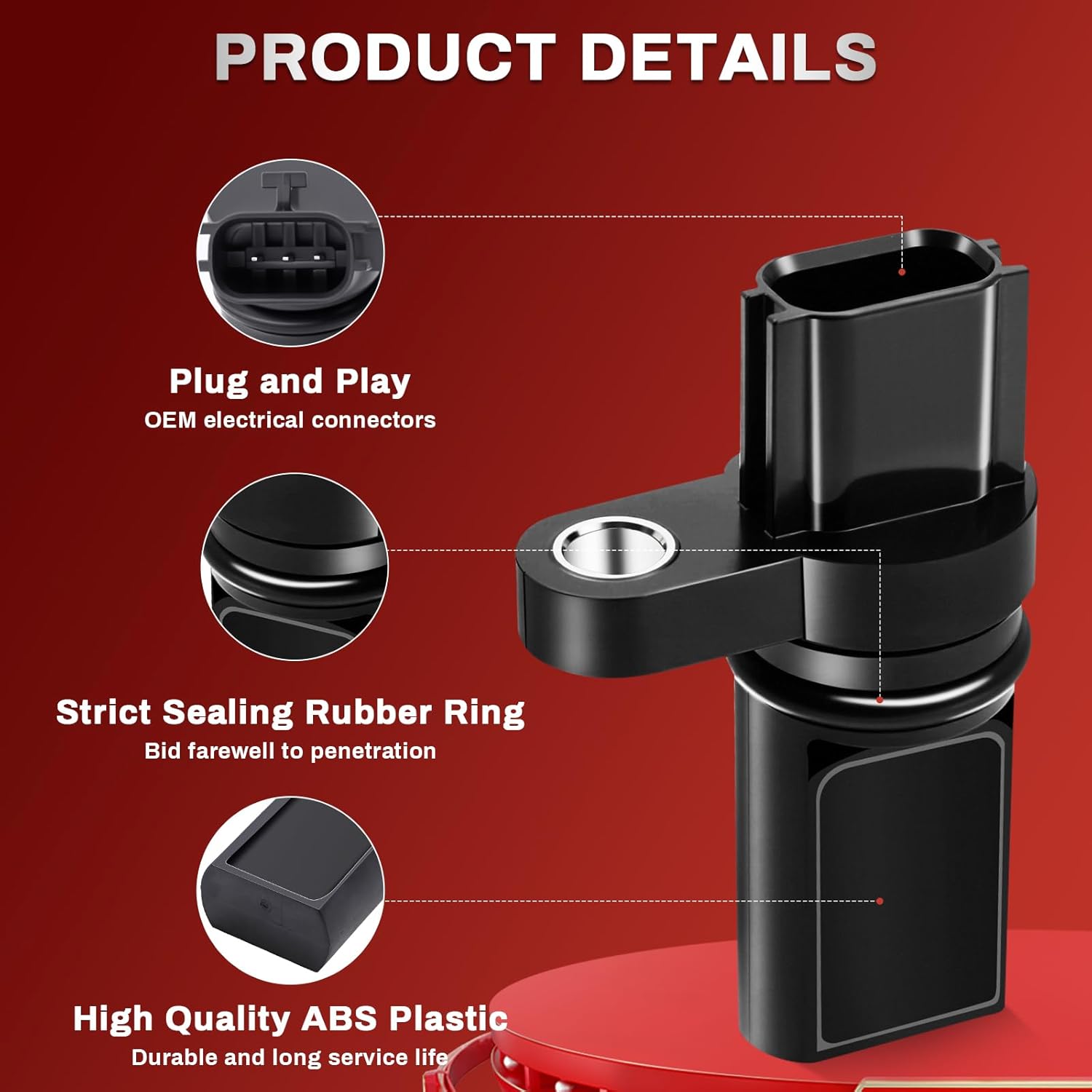 Set of 3 Camshaft Crankshaft Position Sensor Compatible with Nissan & Infiniti Vehicles 3.5L V6 Altima, Maxima, 350Z, Murano, Quest, FX35, G35, M35