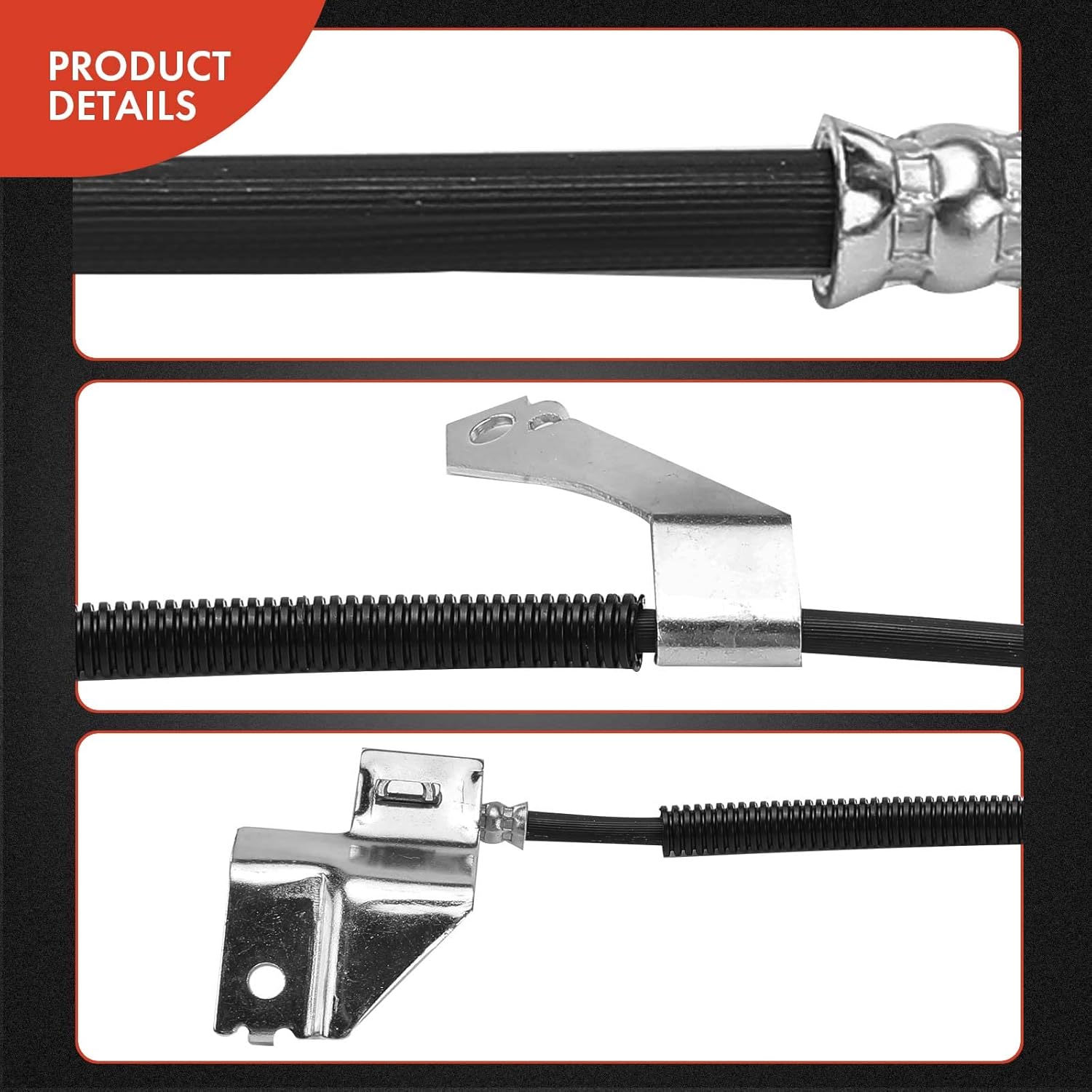 A-Premium Front Driver Brake Hydraulic Hose Compatible with Ford Models - F-150 1997-2001, F-250 1997-1999, Expedition 1997-1998, RWD Models Only