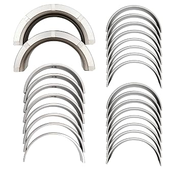 Main & Rod Bearings Kit Compatible with Chevy GM 1968-2002 SBC 305 307 327 350 5.0L 5.7L Truck Engines & V8 Car - 2.450in Journal Standard Size, Replace for BB253J MS909A 8-2555A