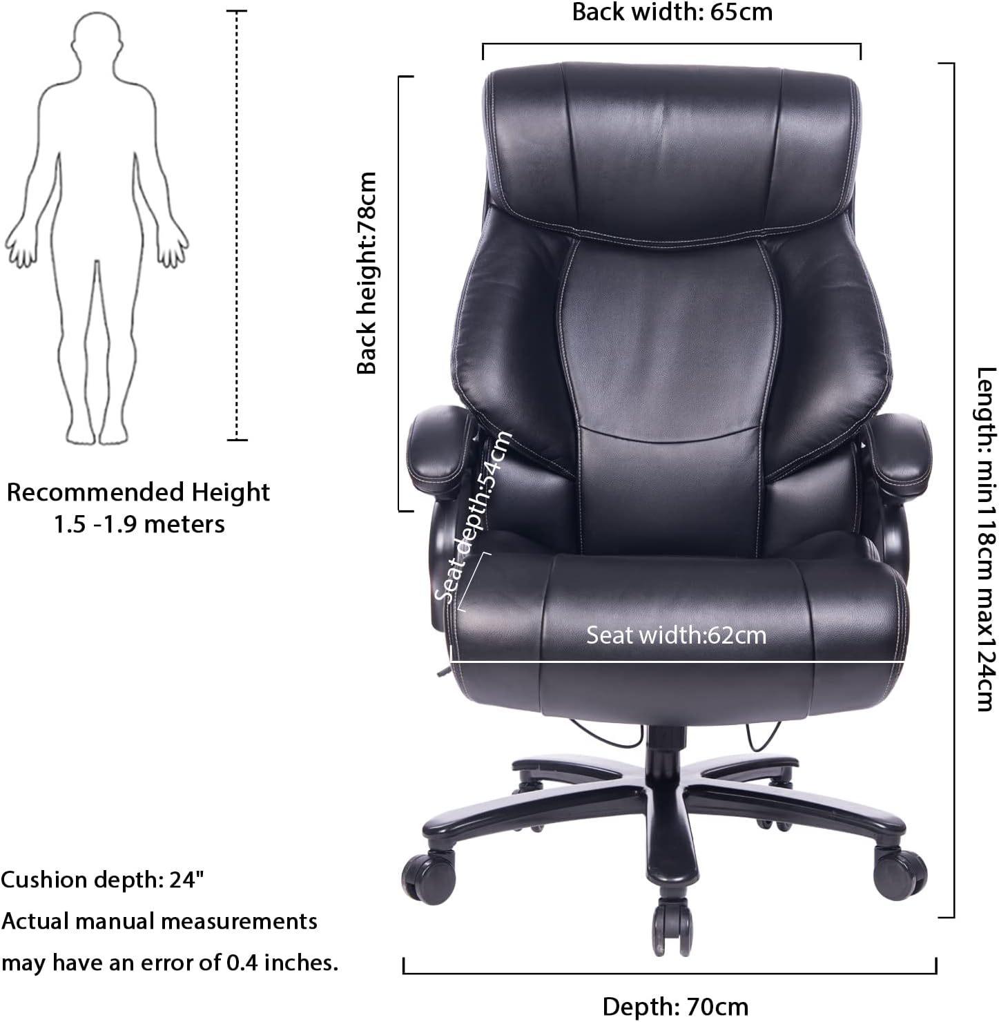 Ergonomic Executive Home Office Chairs, High Back Swivel Computer Desk Chairs with Flip up Arms and Height Adjustment, Office Task Desk Chair Swivel Home Comfort Chairs (9051-black)