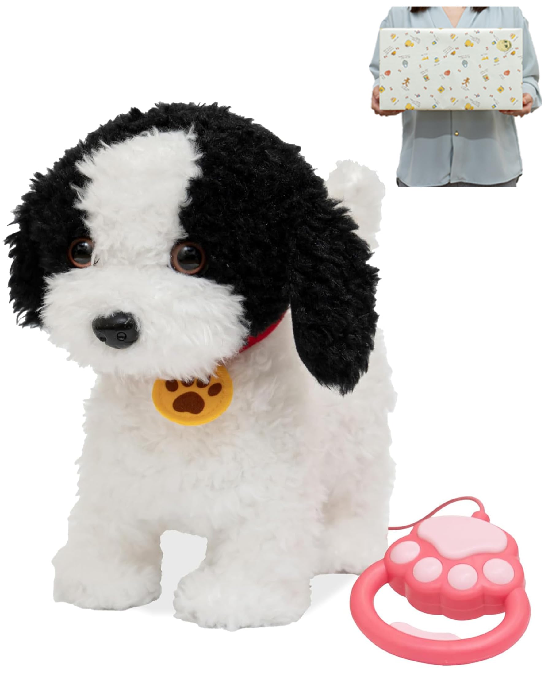 Amazon.co.jp: RiZKiZ 動く ぬいぐるみ 犬 おもちゃ 玩具 人形