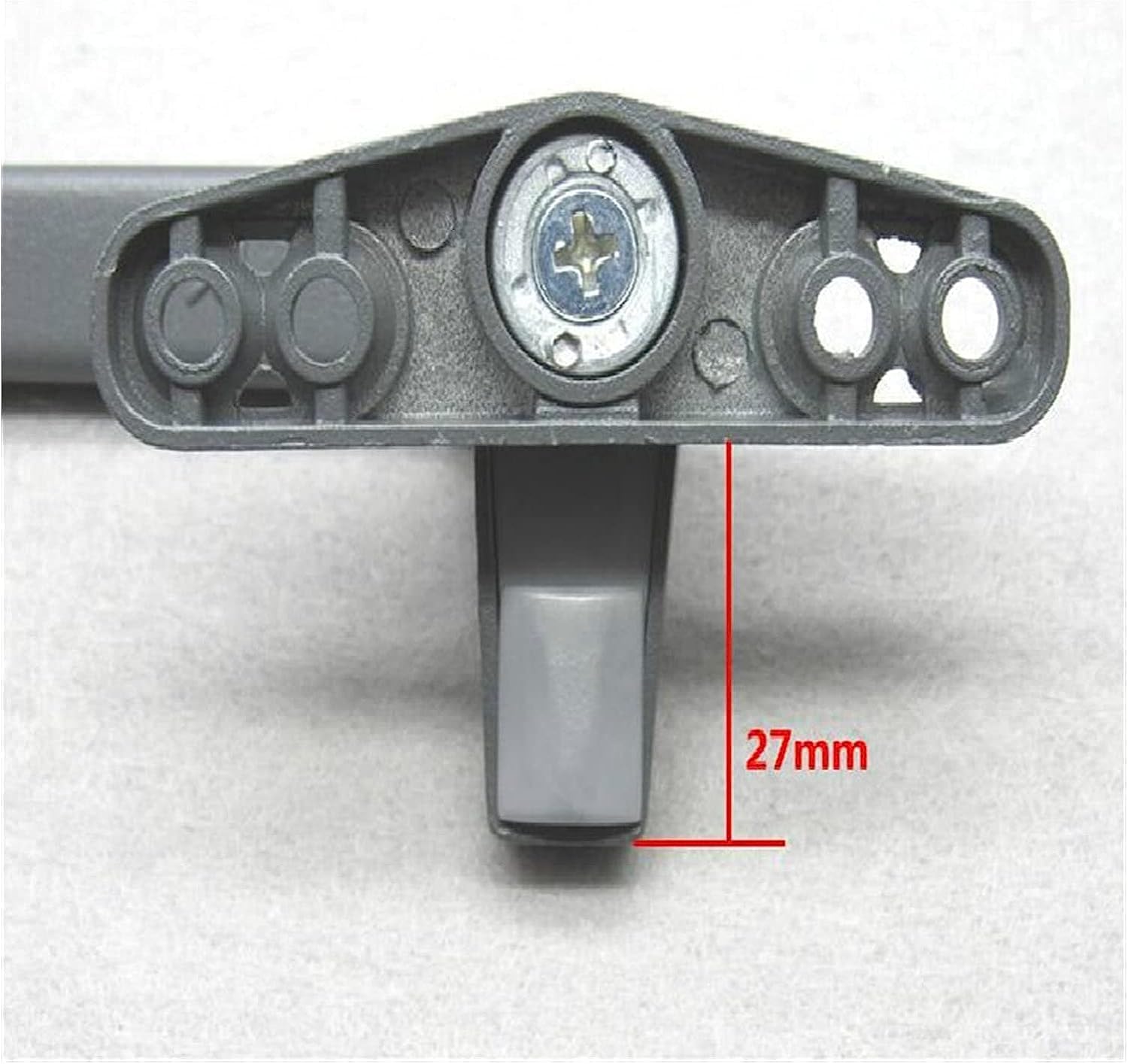 Window Locks Handles for upvc Windows Lock, Push Accessories Old-Fashioned Flat Open Door(Dark Gray)