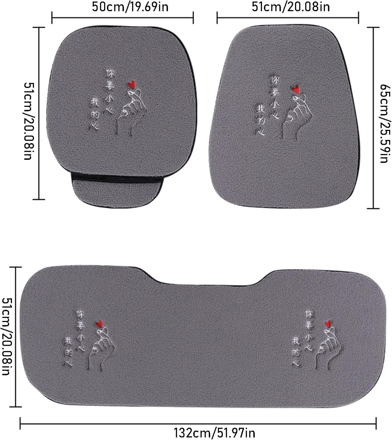 Car Seat Cushion Lambswool Car Cushion Car Seat Protectors Car Seat Cushion Protector Mats Pad Universal Bottom Driver Car Seat Protector Ventilated Breathable Comfortable,Beige