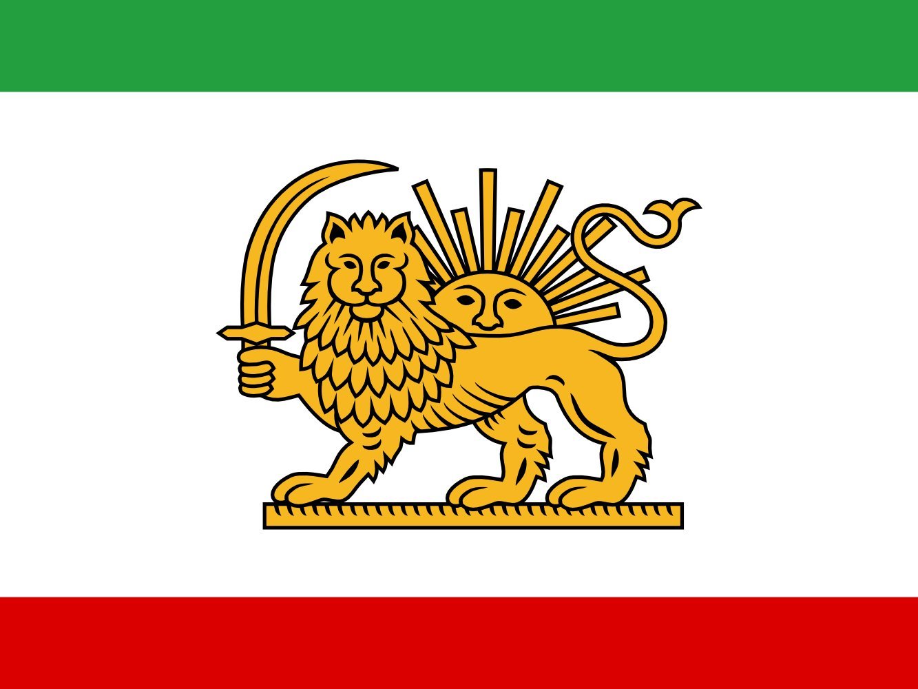 Drapeau XL Amir Kabir en textile noble avec détails persans historiques