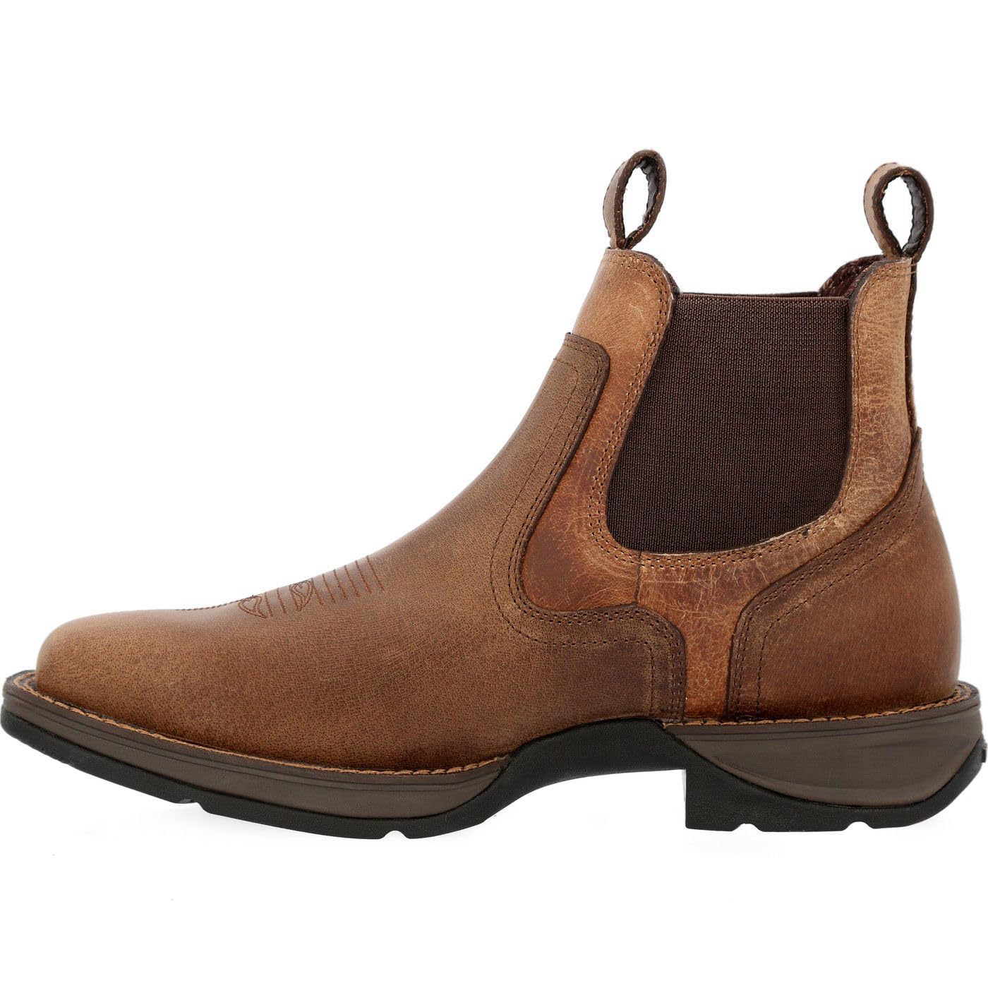 Durango Red Dirt Rebel Leather Men's Old Town Brown/Tan Ankle Boots - UK 8