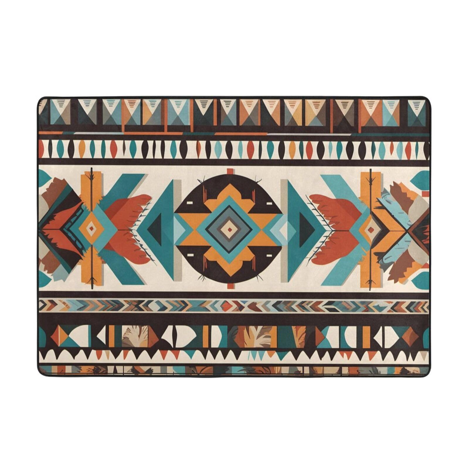 Tapis de sol amérindien BROLEO pour des moments doux en famille