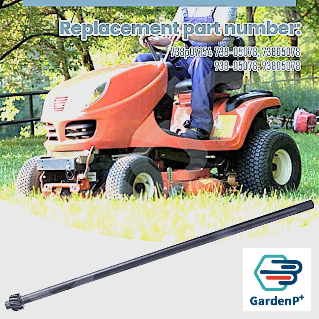 21 inch 938-05078 738-05078 Steering Shaft,w/Bushing, Rod Screw-Cap fits MTD CLT38G CLT42G/H CLT46CVT LT4200/4216/4600 T1000-1900/2700/3000;Troy-Bilt;Cub-Cadet;Craftsman Replace 738p07154