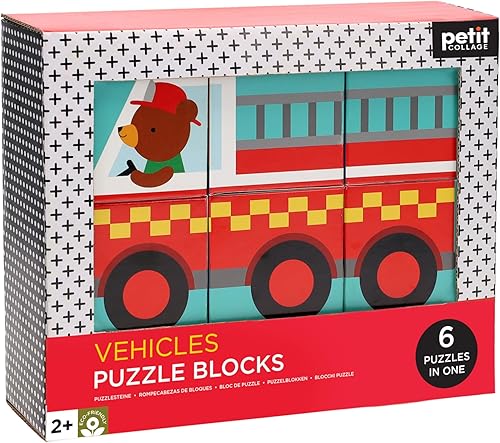 Miniatura 3 de Petit Collage Vehículos Puzzle Blocks