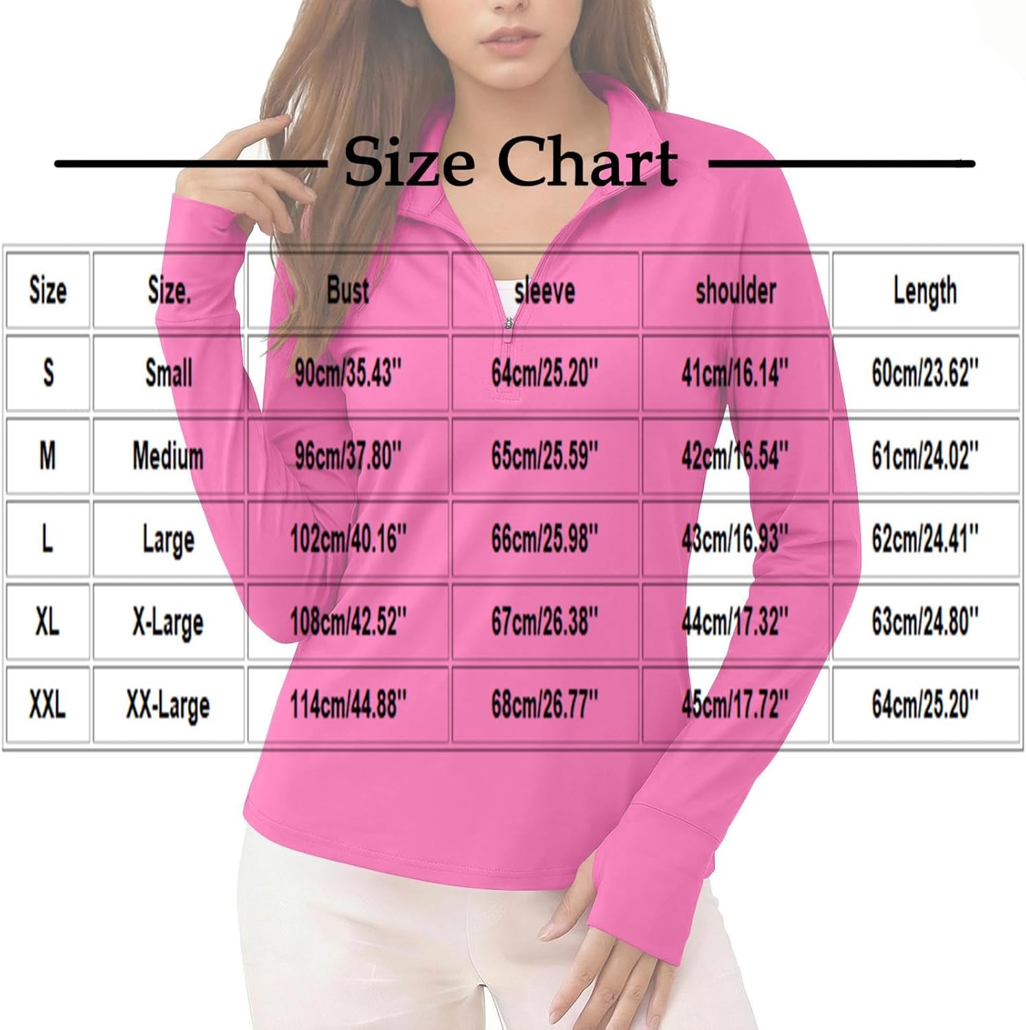 Women's UPF 50+ Sun Protection Shirt Long Sleeve Workout Tops Lightweight Half Zip Pullover Dry Fit Outdoor Shirts