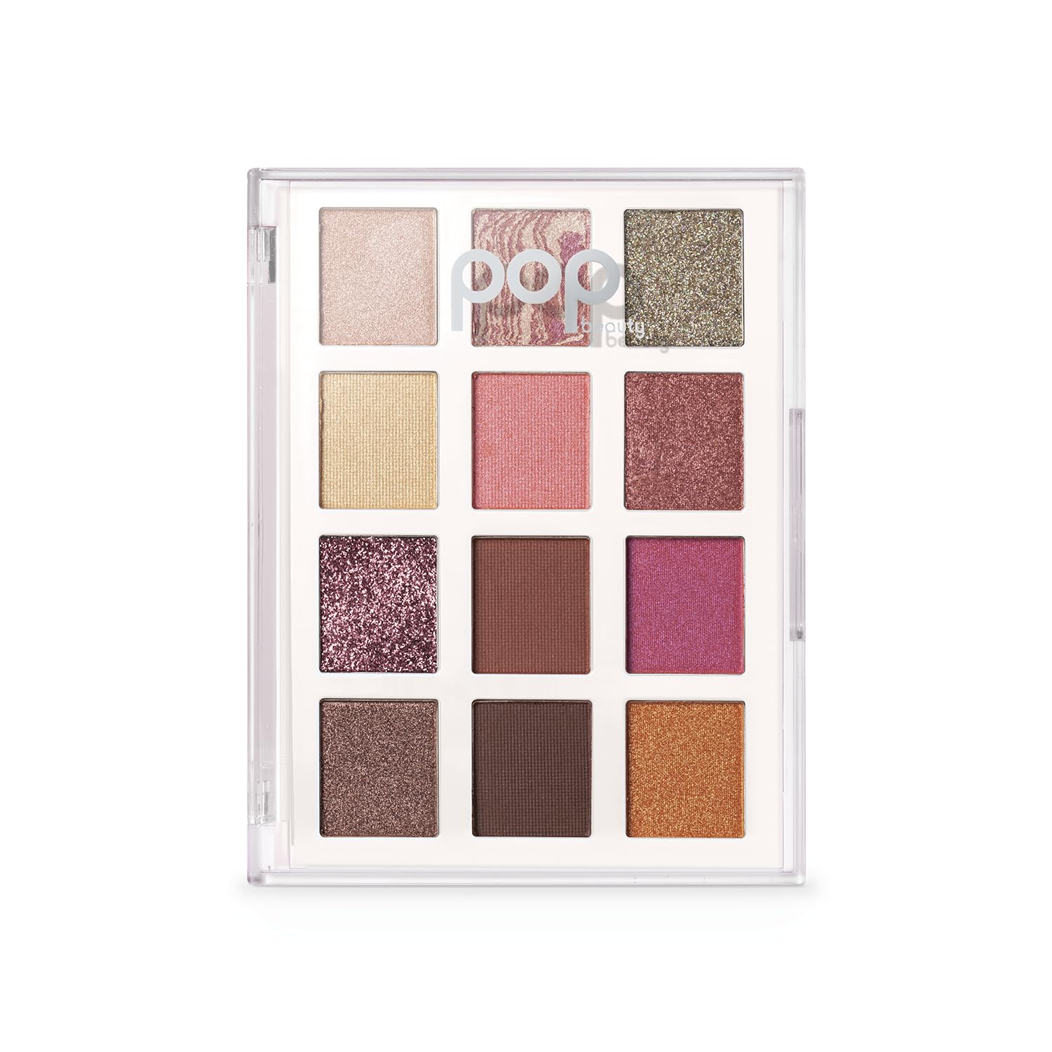 POP Beauty LIGHTSHOW PALETTE | PRETTY PUNK - Eyeshadow Palette, 12 Shades, Complementary Colours, Multi-Textured, Richly-Pigmented | Matte, Metallic, Satin, Glitter
