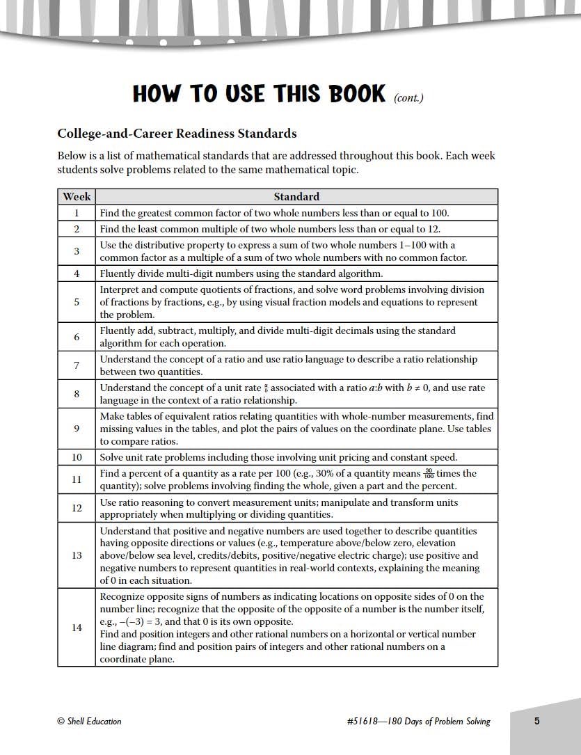 180 Days of Problem Solving for Sixth Grade - Build Math Fluency with this 6th Grade Math Workbook (180 Days of Practice) - Image 4