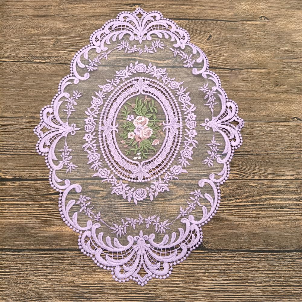 Lot De 4 Sets De Table Rétro En Dentelle - 31 X 44 Cm - Lavables