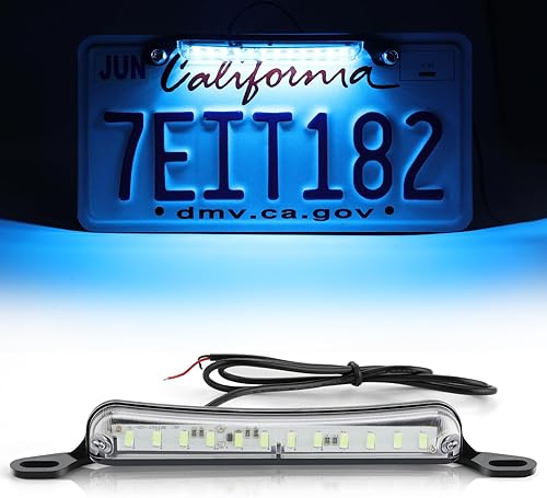 Miniatura 8 de LivTee Luz de matrícula, Luces LED de matrícula extremadamente brillantes, montaje para remolque, UTV, ATV, camión, RV, barco, color ámbar