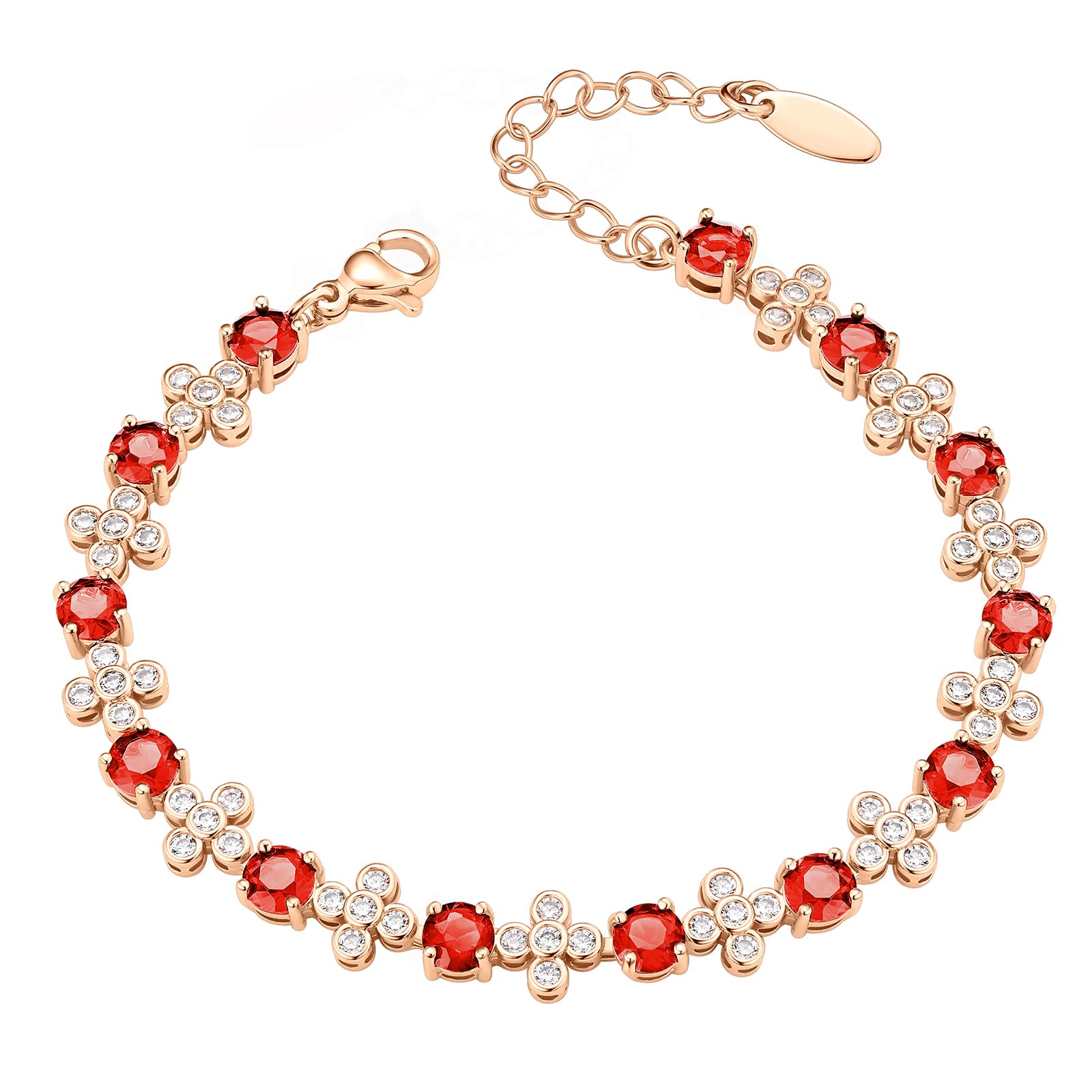 TIMEMATRIX Green/Red/Blue/White/Orange Lucky Straw Bracelet with Cubic Zirconia Gemstones for Women for Gift.