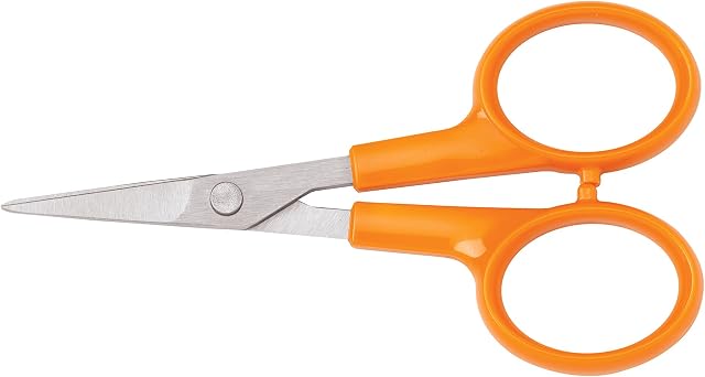 Fiskars Detail Scissors, Orange, 4 Inch