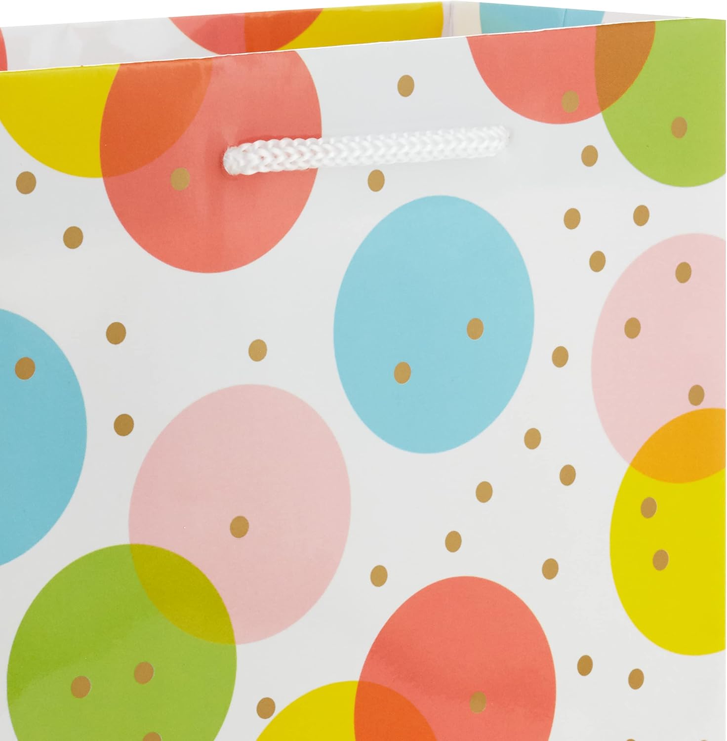 Hallmark Easter Gift Bags in Assorted Sizes (8 Bags: 3 Small 6", 3 Medium 9", 2 Large 13") Polka Dots, Rainbow Stripes, Flowers for Spring, Birthdays, Baby Showers, Gender Reveal Parties - Image 4