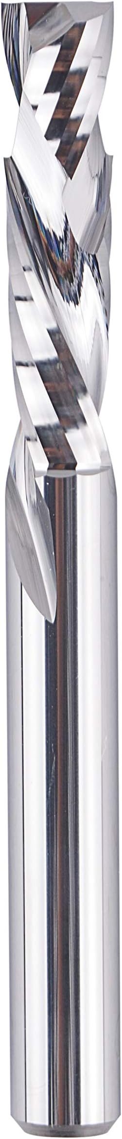 SpeTool Compression Router Bits 1/4 inch Shank 1/4" Cutting Diameter ,Carbide UP Down CNC Router Bits Set Wood Router End Mills Carving Slotting Edge Cutting