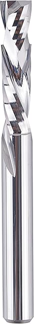 SpeTool Compression End Mill Spiral Router Bits Up and Down Cut 1/4 inch Cutting Diameter, 1/4 inch Shank HRC55 Solid Carbide CNC End Mill for Wood Cut Carving Engraving