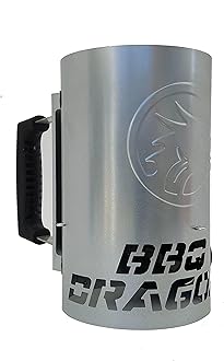 BBQ Dragon Chimney of Insanity Charcoal Starter | Large & XL Options | Fastest & Easy to Use Huge Charcoal Chimney Starter for Charcoal Grill | BBQ Accessories | Compatible w Fan