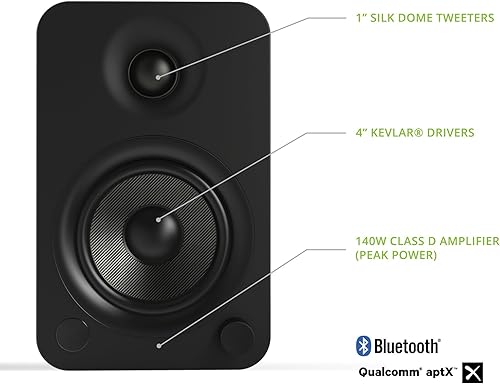 Miniatura 3 de Kanto Altavoces alimentados YU4MB con Bluetooth y preamplificador de teléfono integrado, modo de espera y arranque automático, control remoto