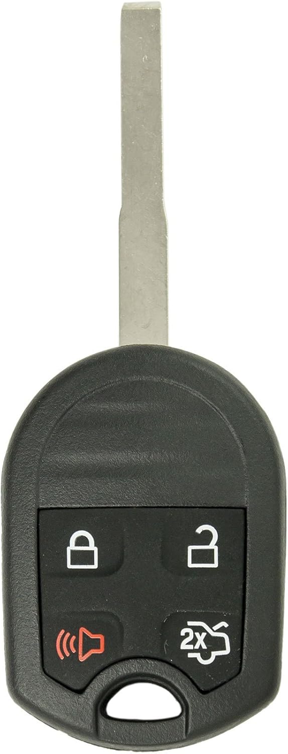 Keyless2Go Replacement for New Uncut Keyless Remote Head Key Fob Ford Fiesta that Use OUC6000022