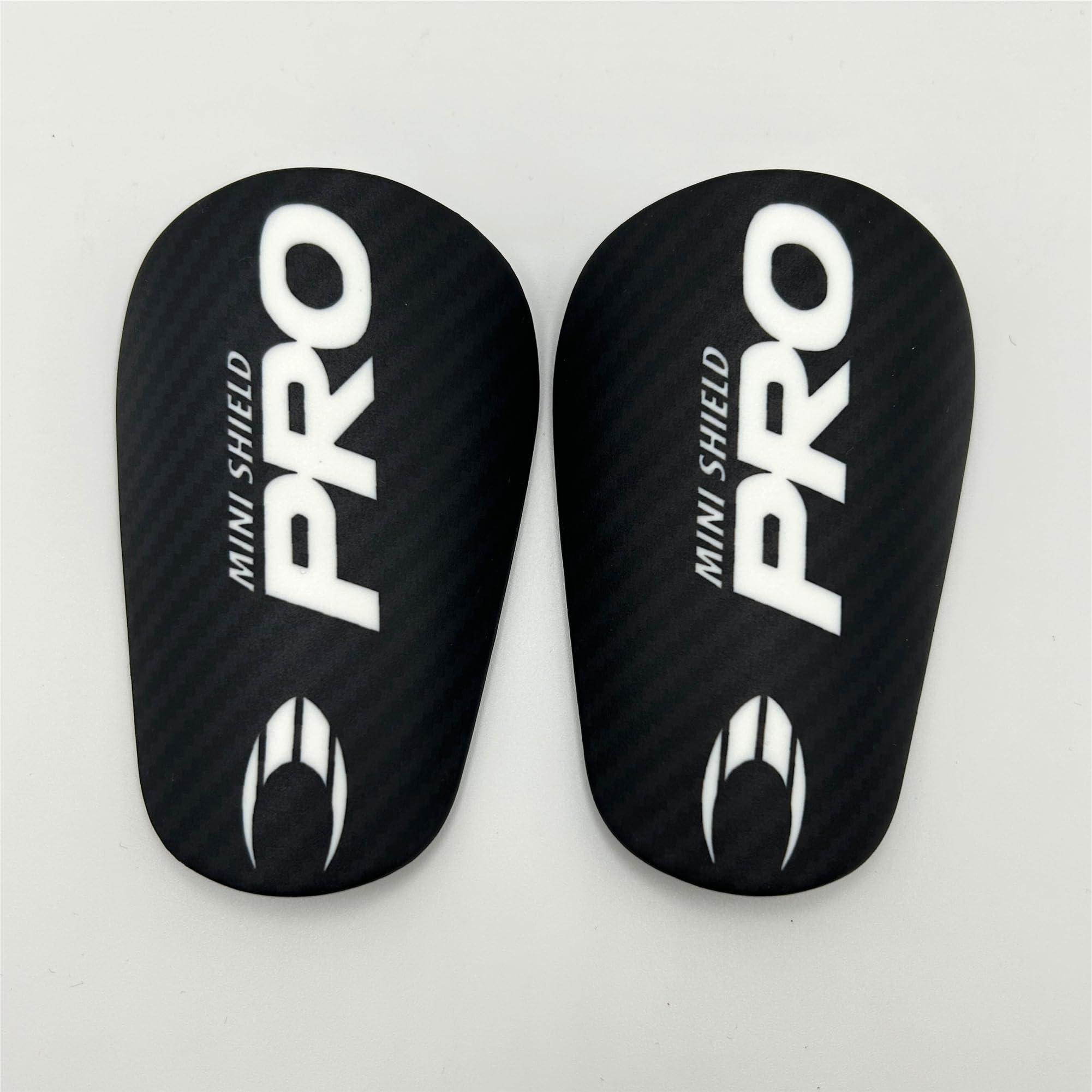 HO Soccer Mini Espinilleras Negras, Unisex, Talla Única
