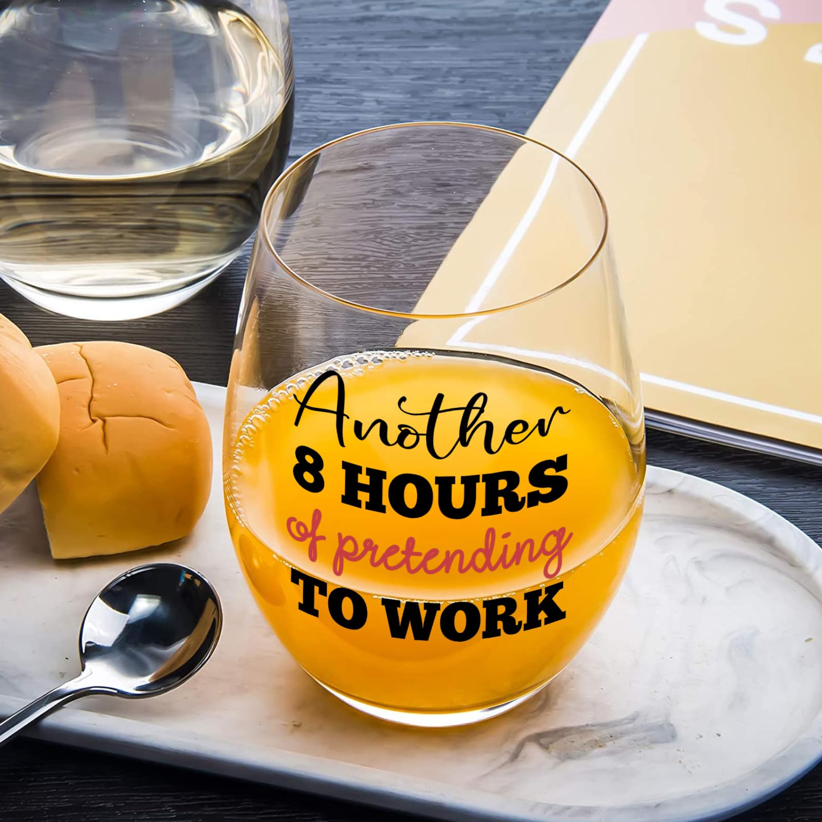 Joymaking Wine Glass Gift for Colleagues Christmas Gifts for Men Who Have Everything Funny Wine Glass for Men Presents for Women who Have Everything Work Colleagues Gifts - Image 2