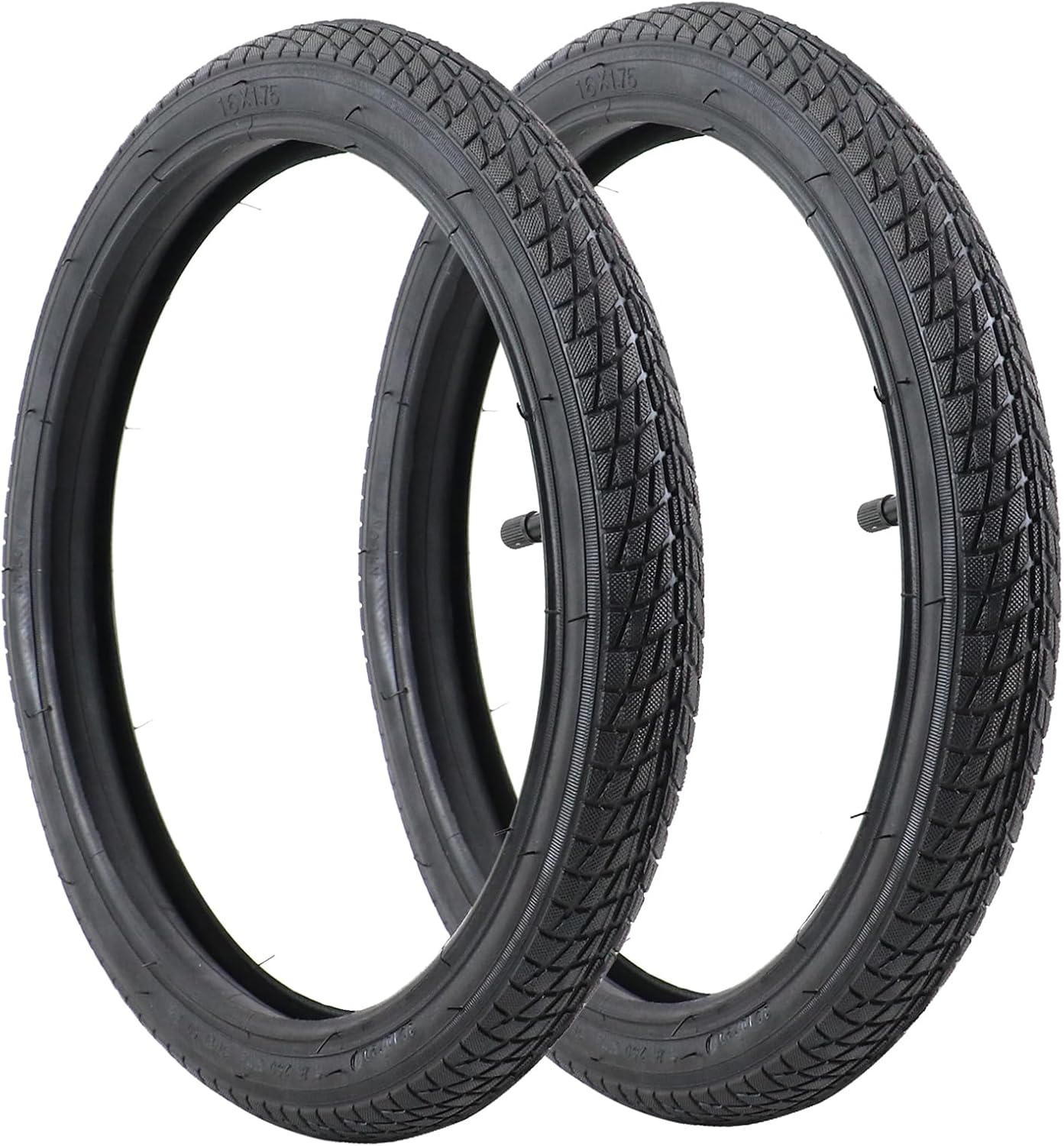 2 set 16×1.75 Tires and Inner Tubes,16" Rear Wheel Replacement Inner Tubes and Tires Compatible with SE/Pro/Flex/SU/Ironman Gear Jogging Troller Models BOB 3-Wheeler