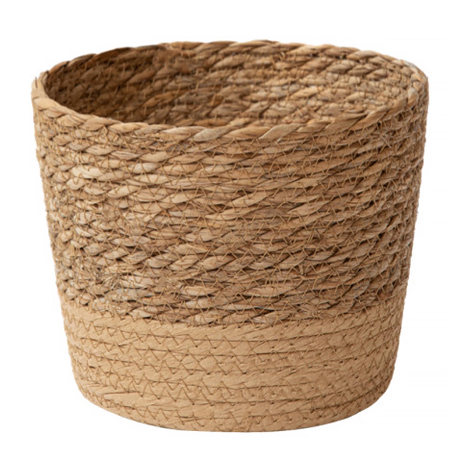 BYYLECL Woven Planter Basket, Natural Seagrass Basket, 3 Sizes Natural Seagrass Woven Plant Pots Flower Pots Baskets for Indoor Plant Decorative Garden Planter Medium