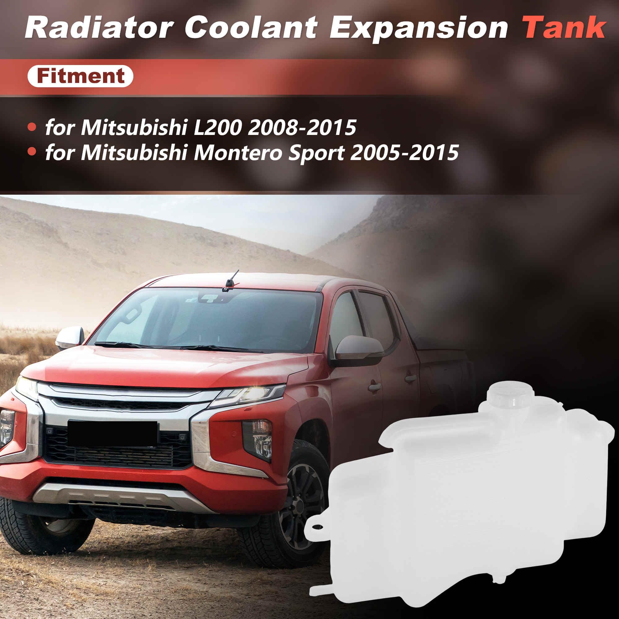 Coolant Expansion Reservoir Tank with Cap for Mitsubishi L200 Montero Sport 2008-2015 603-962 Engine Radiator Coolant Overflow Reservoir Recovery Tank MN135072/603962