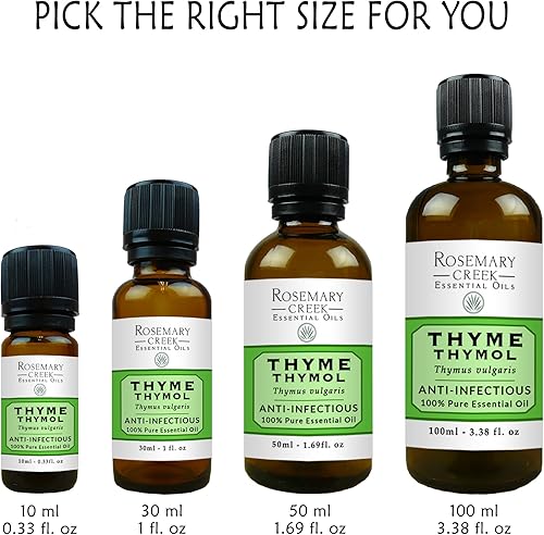 Miniatura 3 de Aceite esencial de tomillo y timol (Thymus vulgaris), antiinfeccioso, 100% puro y natural, para difusores de aceite y terapia de masaje, por