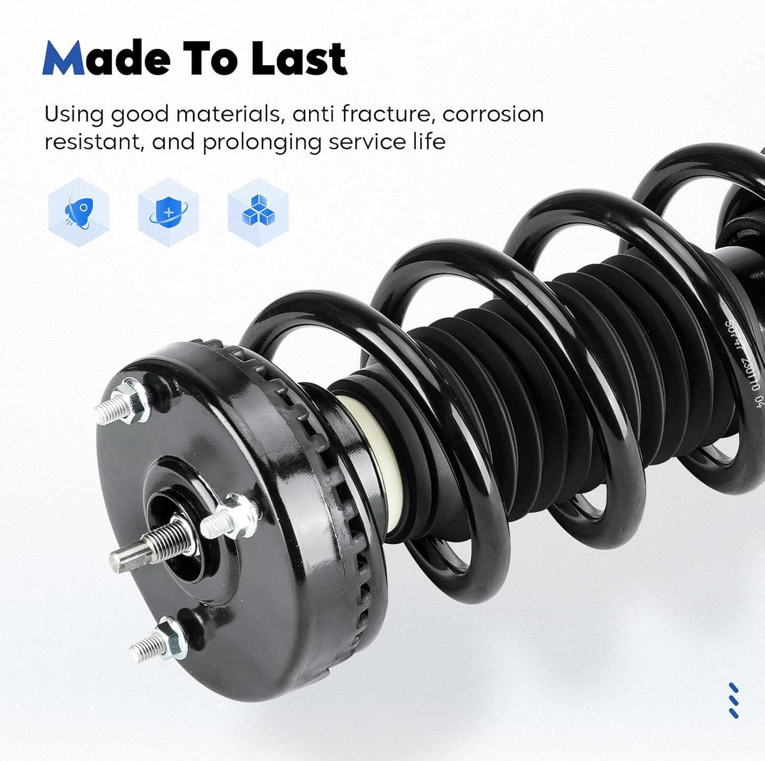 Front Complete Struts Assembly w/Coil Spring Shock Absorber Compatible with Dodge Challenger/Charger 2012-2022 3.6L RWD, Replace for 172665